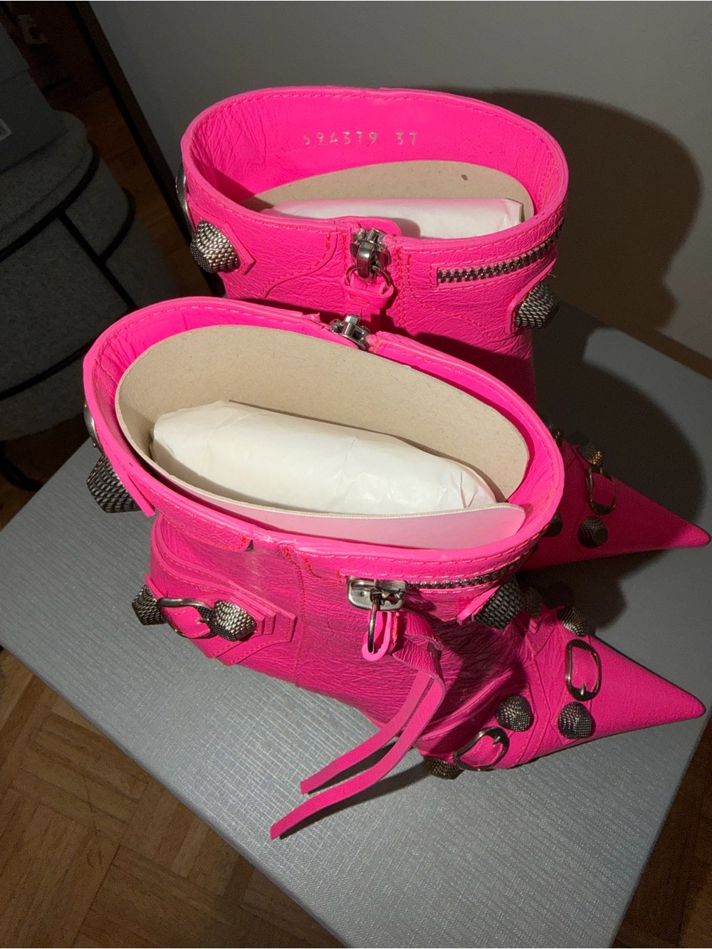 Cagole leather ankle boots - Picture 4 of 8